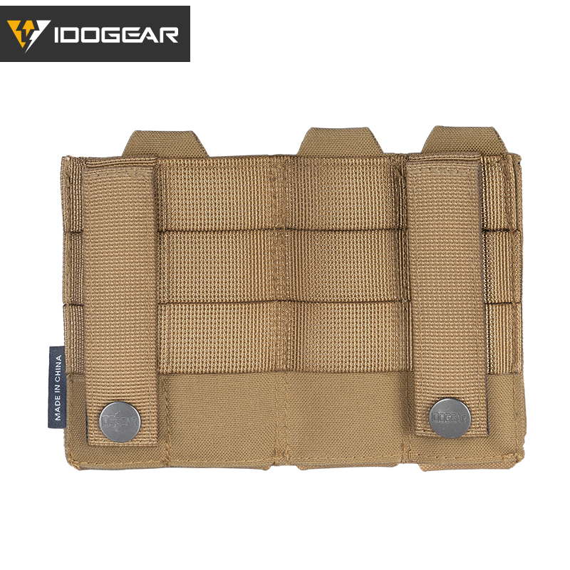 IDOGEAR Tactical Triple Mag Pouch Mag Carrier 9mm 5.56 Molle Pouch Laser Cut Design 3586-IDOGEAR INDUSTRIAL