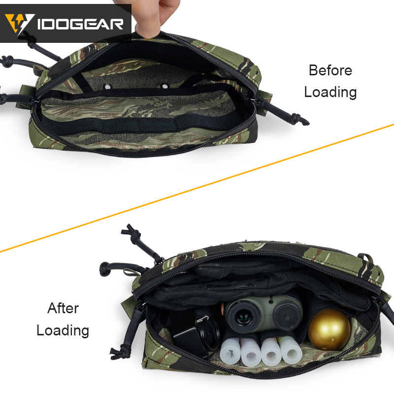 IDOGEAR Tactical Drop Pouch Multi-Function Abdominal Fanny Pack  Waist Bag Tactical EDC Combat Pouch 3587