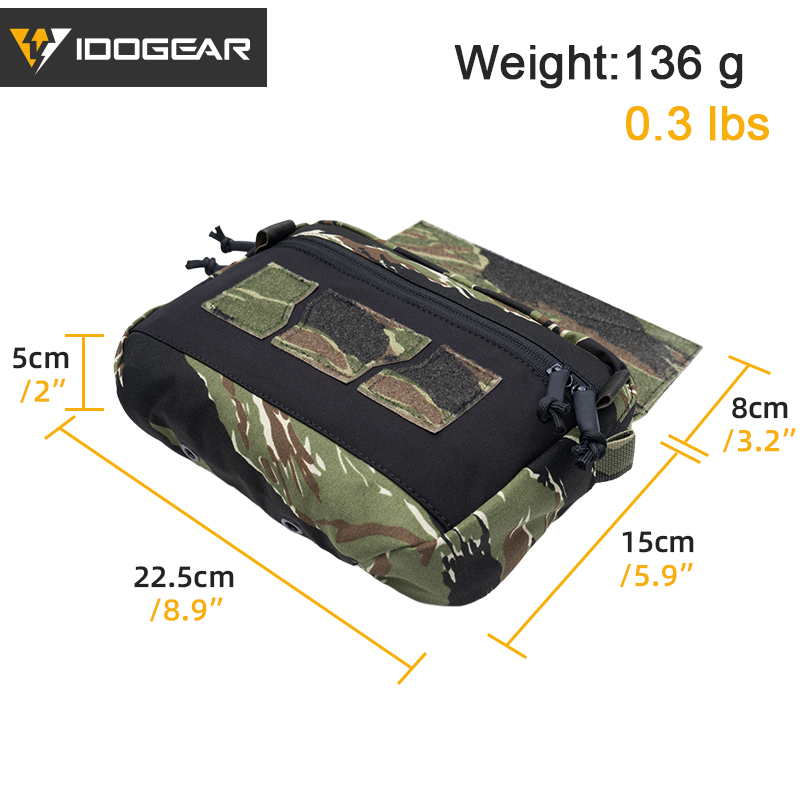 IDOGEAR Tactical Drop Pouch Multi-Function Abdominal Fanny Pack  Waist Bag Tactical EDC Combat Pouch 3587