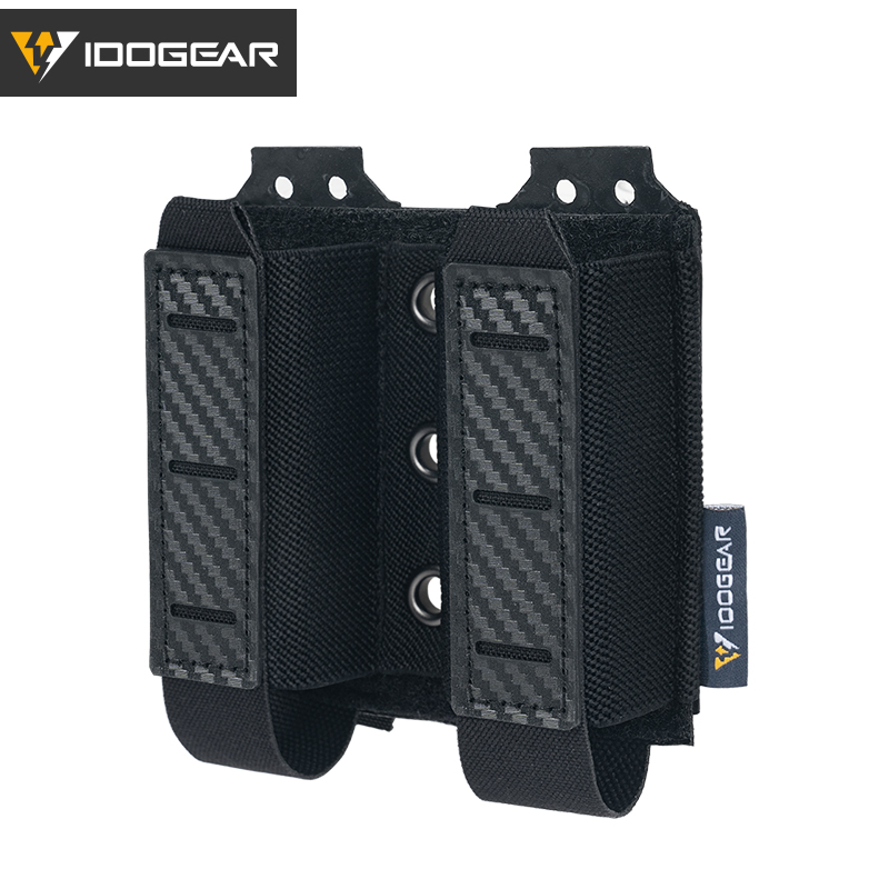 IDOGEAR Tactical Double Mag Pouch for 9mm Quick Draw Lightweight Magazine Carrier MOLLE Magazine Pouch Camo 3590-IDOGEAR INDUSTRIAL