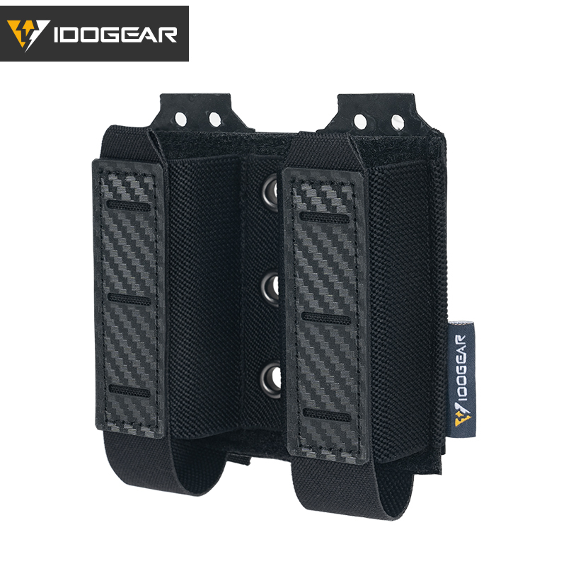 IDOGEAR Tactical Double Mag Pouch for 9mm Quick Draw Lightweight Magazine Carrier MOLLE Magazine Pouch Camo 3590-IDOGEAR INDUSTRIAL