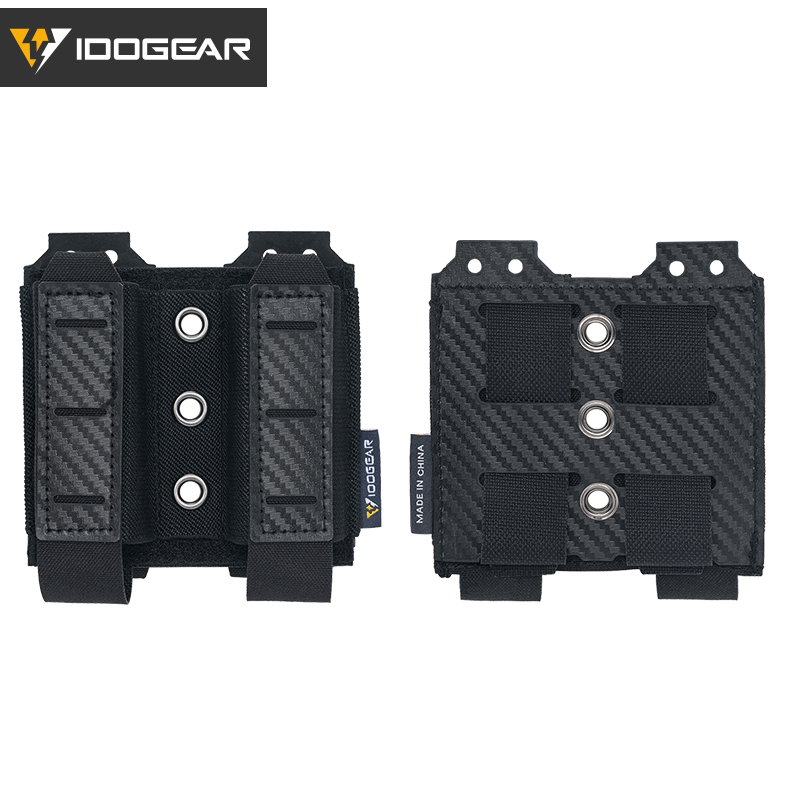 IDOGEAR Tactical Double Mag Pouch for 9mm Quick Draw Lightweight Magazine Carrier MOLLE Magazine Pouch Camo 3590-IDOGEAR INDUSTRIAL