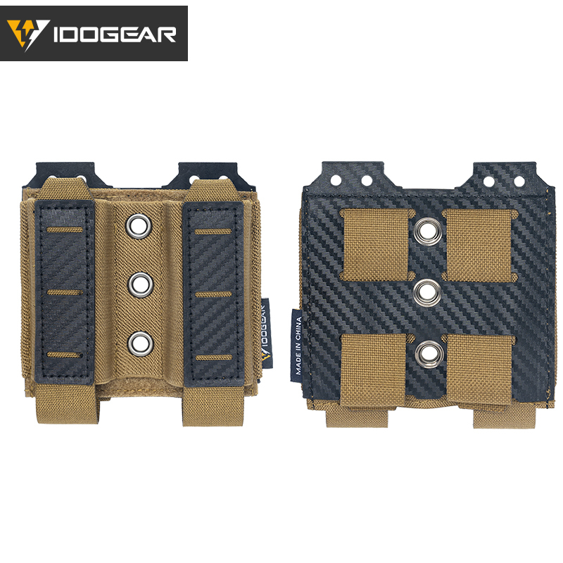 IDOGEAR Tactical Double Mag Pouch for 9mm Quick Draw Lightweight Magazine Carrier MOLLE Magazine Pouch Camo 3590-IDOGEAR INDUSTRIAL