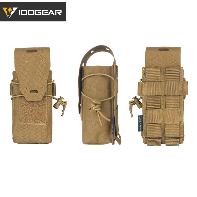 IDOGEAR Tactical Double Magazine Pouch For 5.56 Mag MOLLE Multi-function Pouch Military Mag Carrier Hunting 3594-IDOGEAR INDUSTRIAL