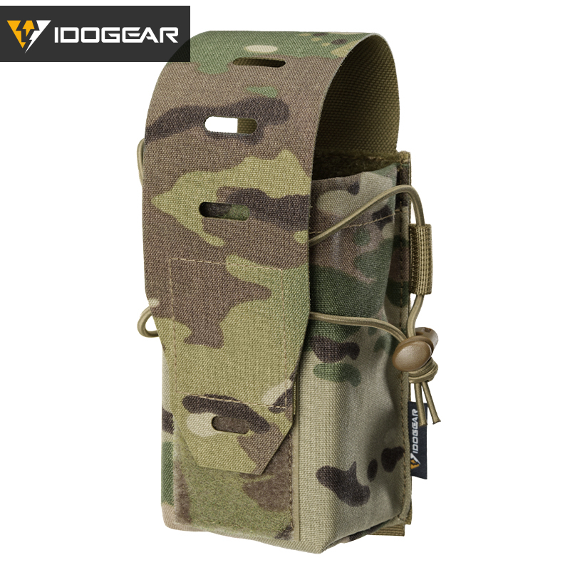 IDOGEAR 556 MOLLE Double Pouch Multi-Purpose EDC Admin Tool Pouch Hook&Loop Flip Cover 3594