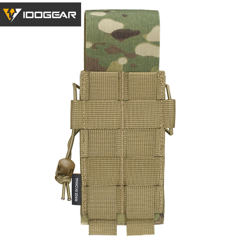 IDOGEAR 556 MOLLE Double Pouch Multi-Purpose EDC Admin Tool Pouch Hook&Loop Flip Cover 3594