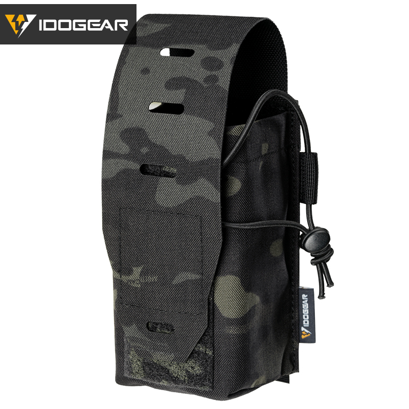 IDOGEAR 556 MOLLE Double Pouch Multi-Purpose EDC Admin Tool Pouch Hook&Loop Flip Cover 3594