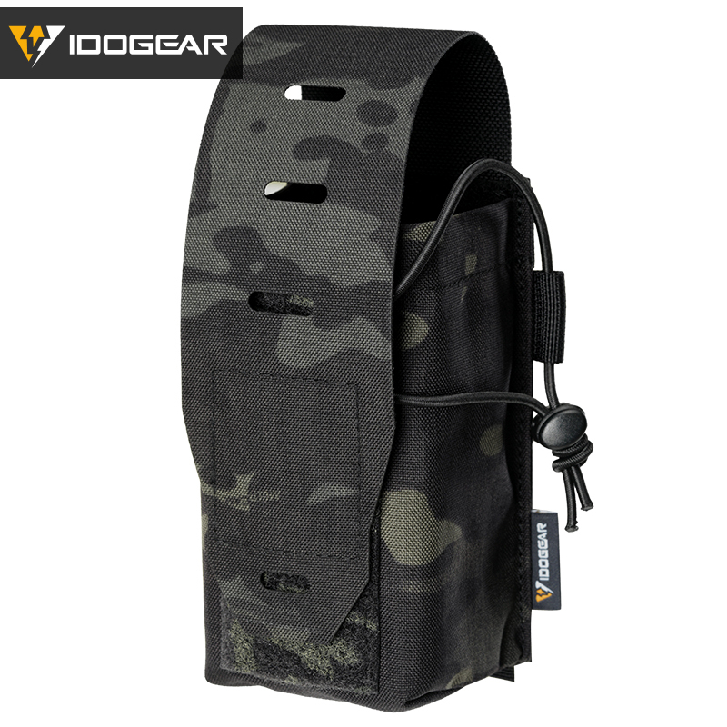 IDOGEAR 556 MOLLE Double Pouch Multi-Purpose EDC Admin Tool Pouch Hook&Loop Flip Cover 3594