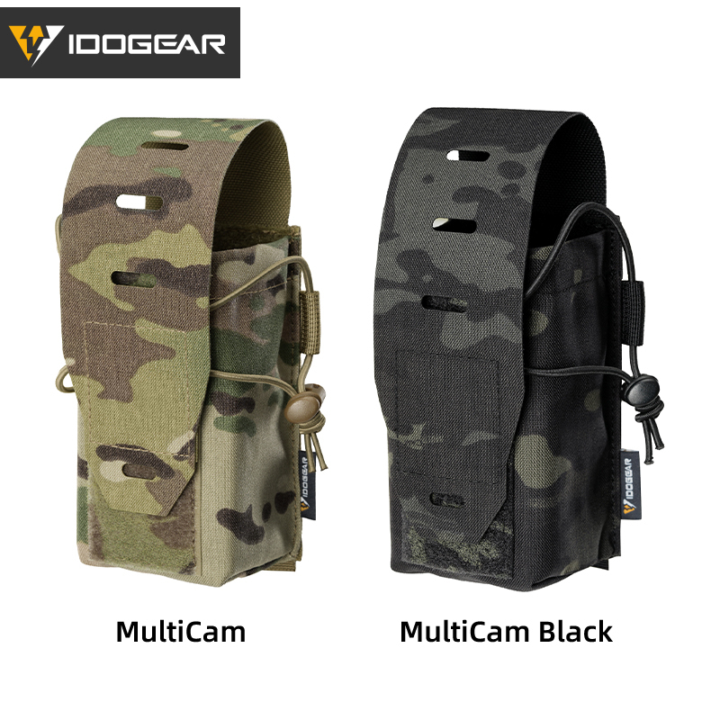 IDOGEAR 556 MOLLE Double Pouch Multi-Purpose EDC Admin Tool Pouch Hook&Loop Flip Cover 3594