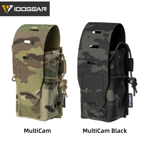 IDOGEAR 556 MOLLE Double Pouch Multi-Purpose EDC Admin Tool Pouch Hook&Loop Flip Cover 3594