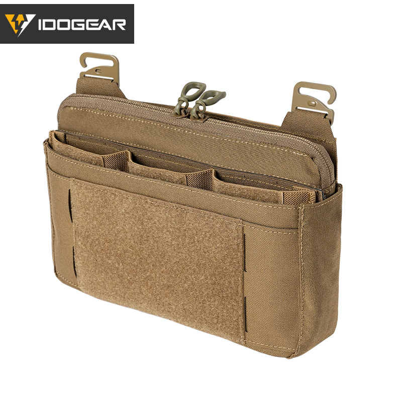 IDOGEAR Tactical DOPE Pouch Set 556 Triple Mag Pouch+Front Flap+Insert Pouch 