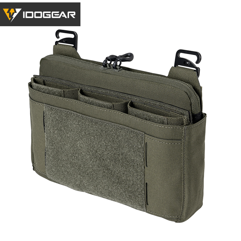 IDOGEAR Tactical DOPE Pouch Set 556 Triple Mag Pouch+Front Flap+Insert Pouch 