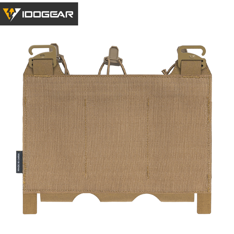 IDOGEAR Tactical Triple Magazine Pouch For 5.56mm FERRO STYLE TEAR Front Flap For FCPC V5 FCSK JPC Vest Airsoft Wargame 3599-IDOGEAR INDUSTRIAL