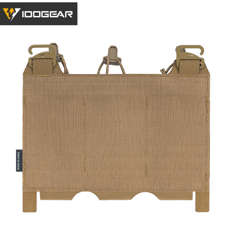 IDOGEAR Tactical Triple Magazine Pouch For 5.56mm FERRO STYLE TEAR Front Flap For FCPC V5 FCSK JPC Vest Airsoft Wargame 3599-IDOGEAR INDUSTRIAL