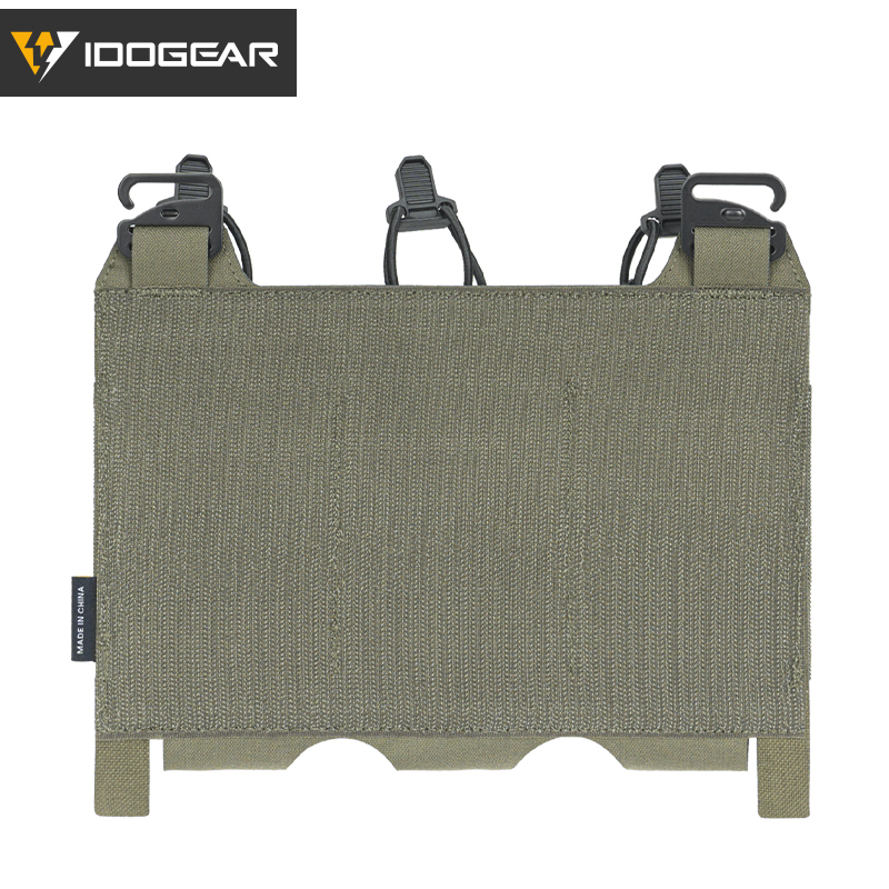 IDOGEAR Tactical Triple Magazine Pouch For 5.56mm FERRO STYLE TEAR Front Flap For FCPC V5 FCSK JPC Vest Airsoft Wargame 3599-IDOGEAR INDUSTRIAL