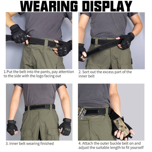 IDOGEAR 2" Tactical Belt Style Riggers Belt MOLLE Heavy Duty Belt System with 1.75" Inner Belt For Men 3414-IDOGEAR INDUSTRIAL
