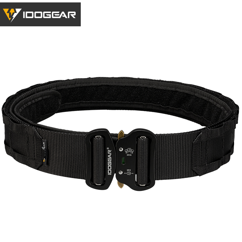 IDOGEAR 2" Tactical Belt Style Riggers Belt MOLLE Heavy Duty Belt System with 1.75" Inner Belt For Men 3414