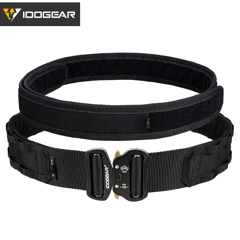 IDOGEAR 2" Tactical Belt Style Riggers Belt MOLLE Heavy Duty Belt System with 1.75" Inner Belt For Men 3414-IDOGEAR INDUSTRIAL
