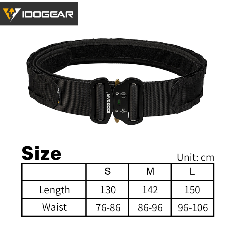 IDOGEAR 2" Tactical Belt Style Riggers Belt MOLLE Heavy Duty Belt System with 1.75" Inner Belt For Men 3414