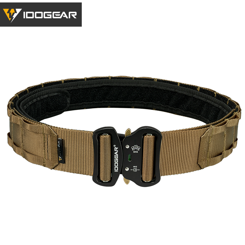 IDOGEAR 2" Tactical Belt Style Riggers Belt MOLLE Heavy Duty Belt System with 1.75" Inner Belt For Men 3414-IDOGEAR INDUSTRIAL