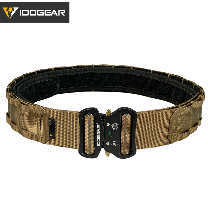 IDOGEAR 2" Tactical Belt Style Riggers Belt MOLLE Heavy Duty Belt System with 1.75" Inner Belt For Men 3414-IDOGEAR INDUSTRIAL