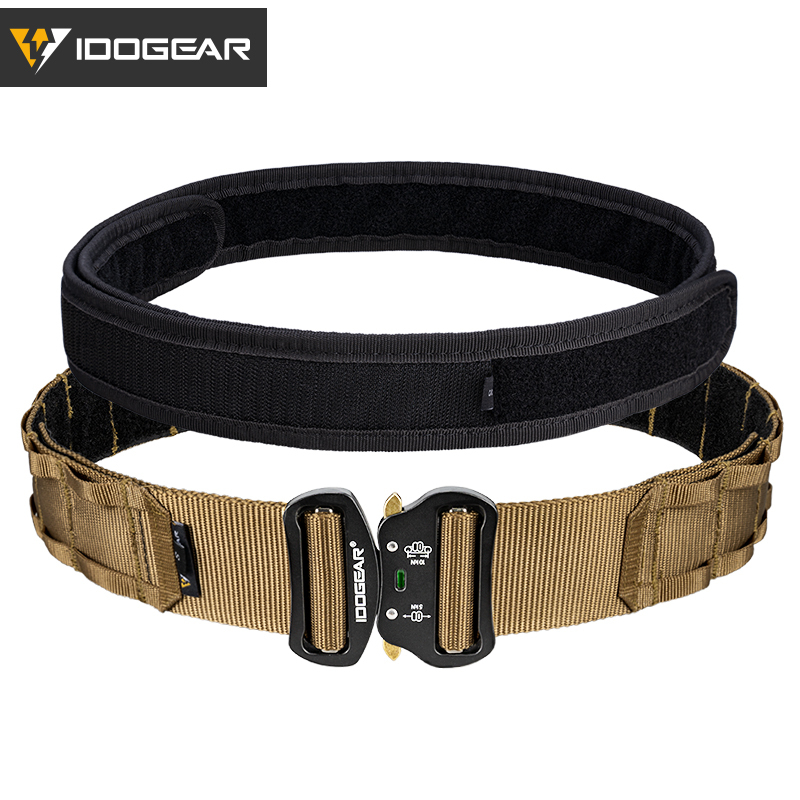 IDOGEAR 2" Tactical Belt Style Riggers Belt MOLLE Heavy Duty Belt System with 1.75" Inner Belt For Men 3414-IDOGEAR INDUSTRIAL