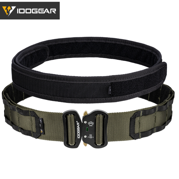 IDOGEAR 2" Tactical Belt Style Riggers Belt MOLLE Heavy Duty Belt System with 1.75" Inner Belt For Men 3414-IDOGEAR INDUSTRIAL