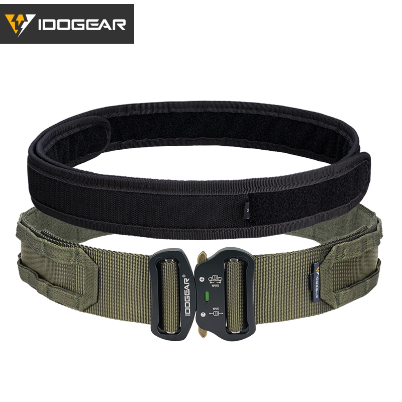 IDOGEAR 2" Tactical Belt Style Riggers Belt MOLLE Heavy Duty Belt System with 1.75" Inner Belt For Men 3414-IDOGEAR INDUSTRIAL