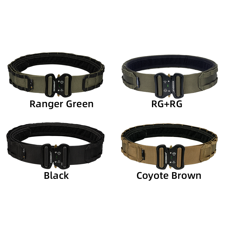 IDOGEAR 2" Tactical Belt Style Riggers Belt MOLLE Heavy Duty Belt System with 1.75" Inner Belt For Men 3414