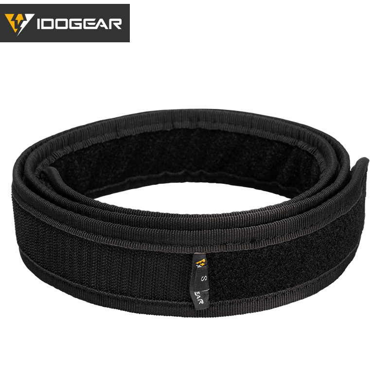 IDOGEAR Inner Belt for Tactical Duty Belt with Hook and Loop Liner Black 1.75" 3418