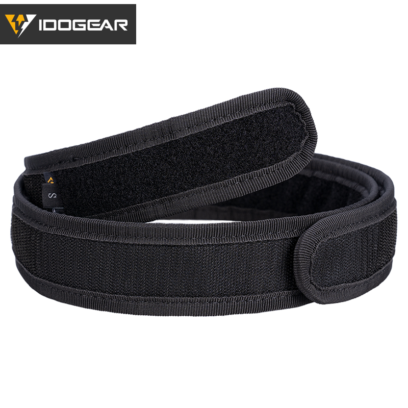IDOGEAR Inner Belt for Tactical Duty Belt with Hook and Loop Liner Black 1.75" 3418