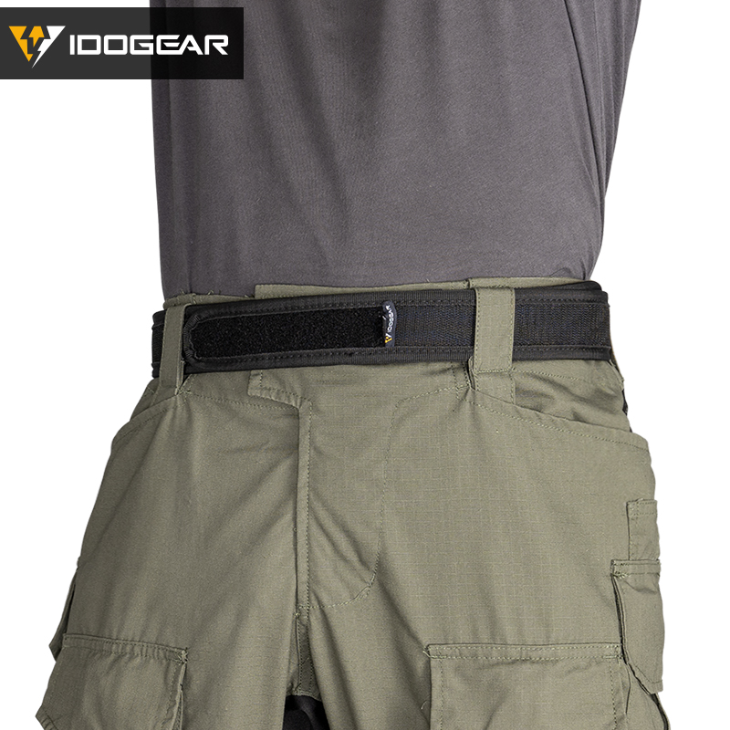 IDOGEAR Inner Belt for Tactical Duty Belt with Hook and Loop Liner Black 1.75" 3418