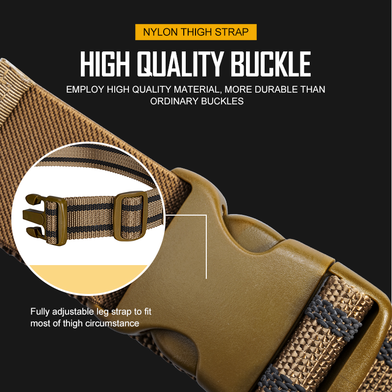 IDOGEAR Tactical Leg Strap Thigh Strap for Thigh Holster Leg Hanger with Quick-Release Buckle for Men 3419