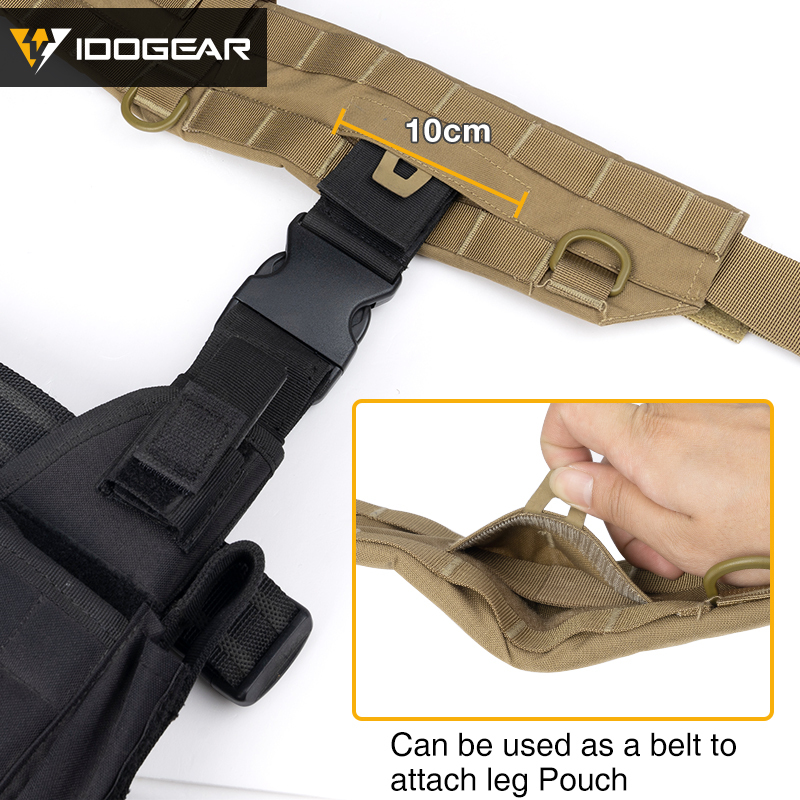 IDOGEAR Tactical MOLLE Belt Modular Rigger's Belt With Inner Belt 3424
