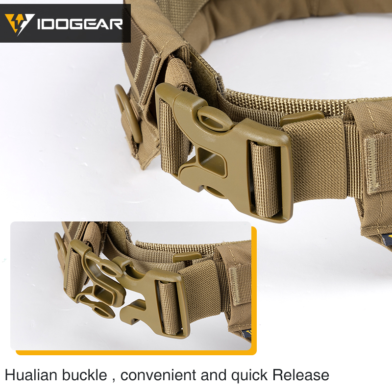 IDOGEAR Tactical Belt MOLLE Military Belt Modular Rigger's Belt