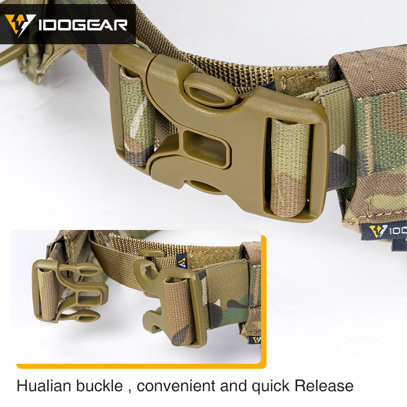 IDOGEAR Tactical Belt MOLLE Military Belt Modular Rigger's Belt