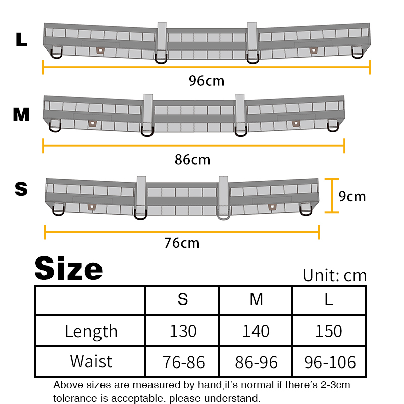 IDOGEAR Tactical MOLLE Belt Modular Rigger's Belt With Inner Belt 3424