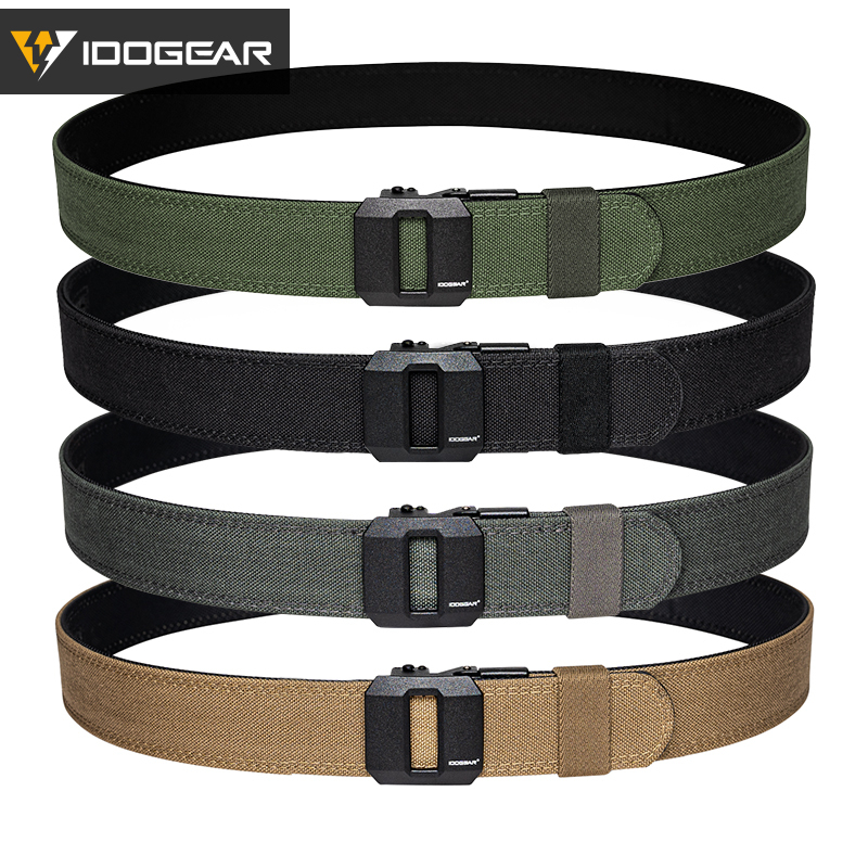 IDOGEAR Mens 1.5" Tactical Belt EDC Nylon Ratchet Belts For Outdoor Sport 3430