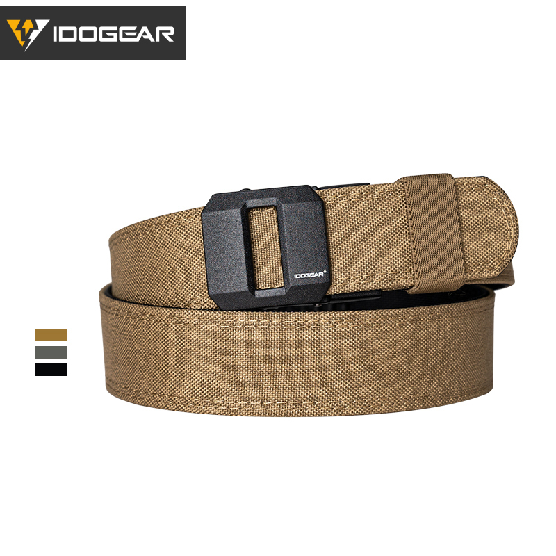 IDOGEAR Mens 1.5" Inch Tactical Belt EDC Nylon Ratchet Gun Belt for Concealed Carry. 3430