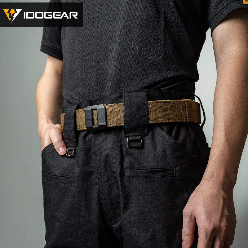 IDOGEAR Men's 1.5'' Nylon Ratchet Belts Ajustable One-Hand Quick-Release for Everyday Carry CCW Belts 3430