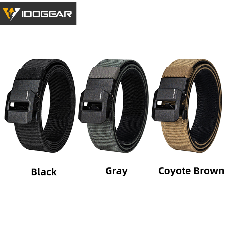 IDOGEAR Mens 1.5" Inch Tactical Belt EDC Nylon Ratchet Gun Belt for Concealed Carry  Airsoft Outdoor Training 3430