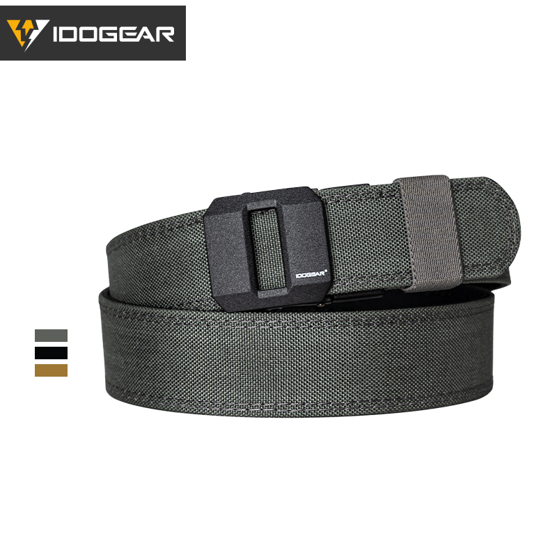 IDOGEAR Mens 1.5" Inch Tactical Belt EDC Nylon Ratchet Gun Belt for Concealed Carry. 3430