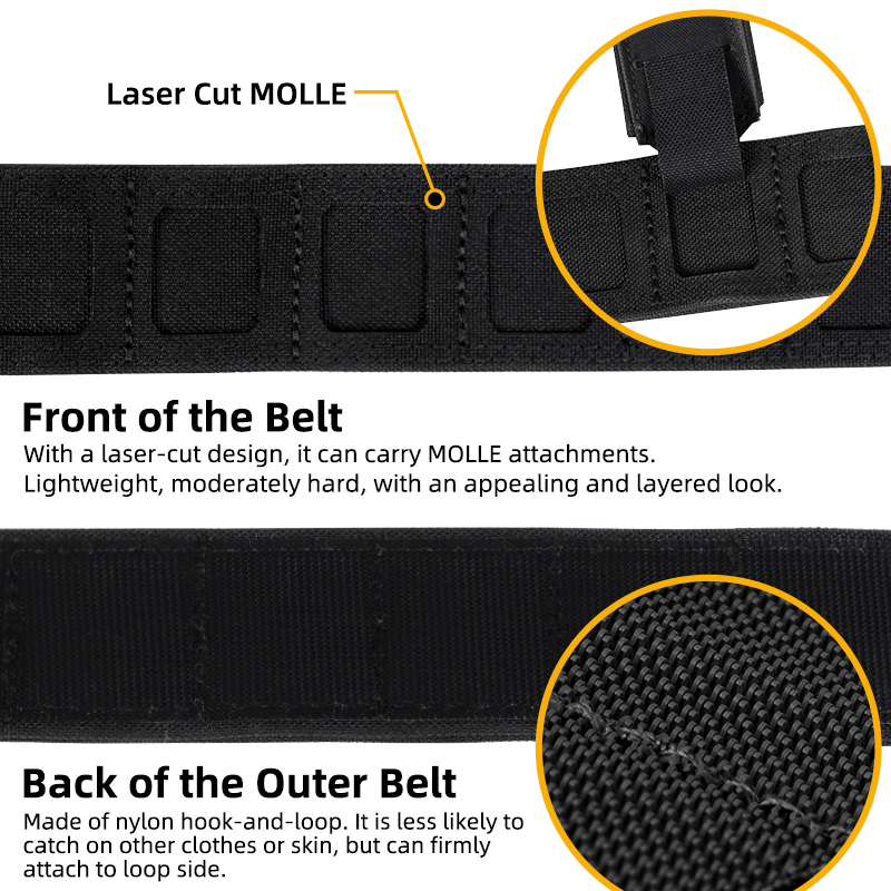 IDOGEAR Tactical Men's Belt 2" Quick Release Molle Sport Belt 3433