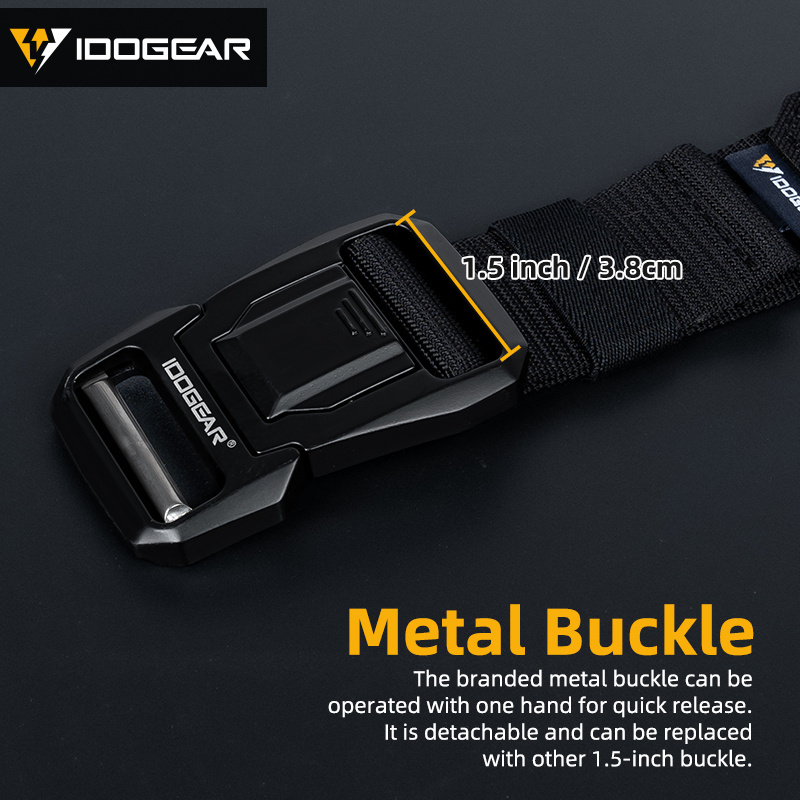 IDOGEAR Tactical Men's Belt 2" Quick Release Molle Sport Belt 3433