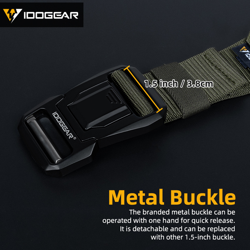 IDOGEAR Tactical 2" Men's Belt  Quick Release Molle Sport Belt 3433
