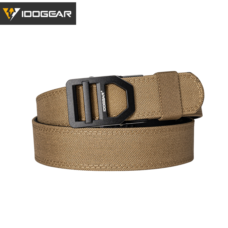 IDOGEAR 1.5" Inch Tactical Belt EDC Nylon Ratchet Belt for Mens Suit f