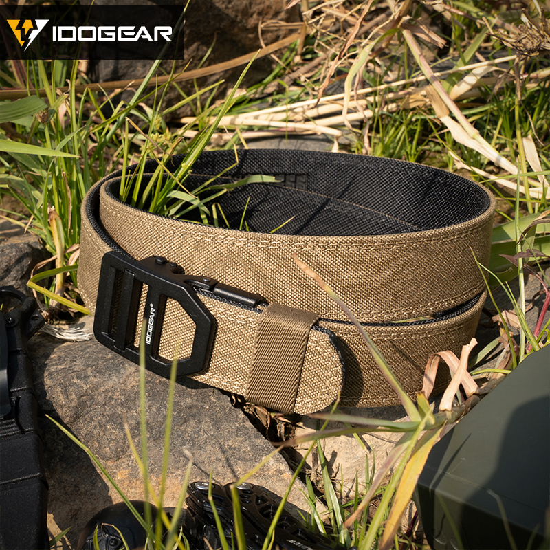 IDOGEAR 1.5" Inch Mens Tactical Belt EDC Nylon Ratchet Belt for Outdoor Sports 3434