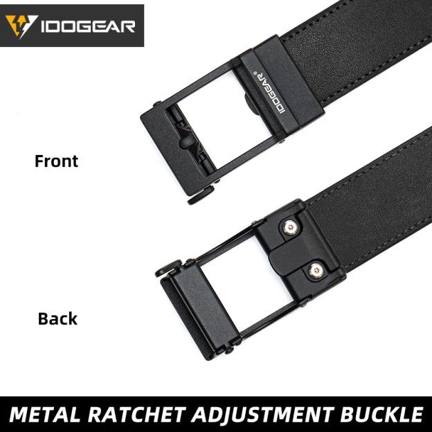  IDOGEAR Men's Belts 1.5" EDC Belts Genuine Leather Casual Belts Black/ Deep Brown Color CCW Belt 3435