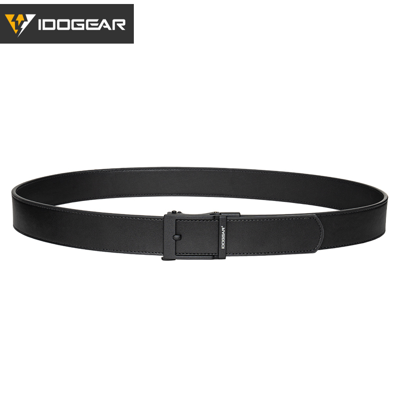  IDOGEAR Men's Belts 1.5" EDC Belts Genuine Leather Casual Belts Black/ Deep Brown Color CCW Belt 3435