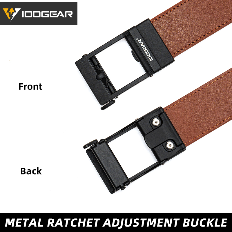 IDOGEAR Men's 1.5" Genuine Leather Casual Belts 3435